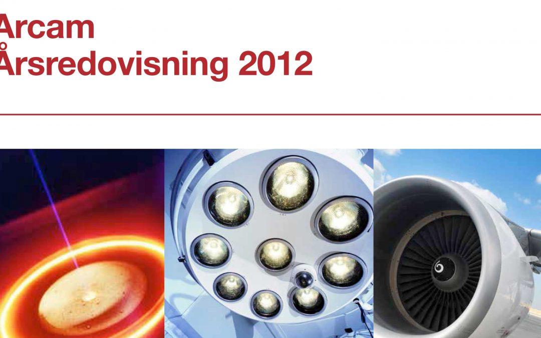 Arcam Årsredovisning 2012