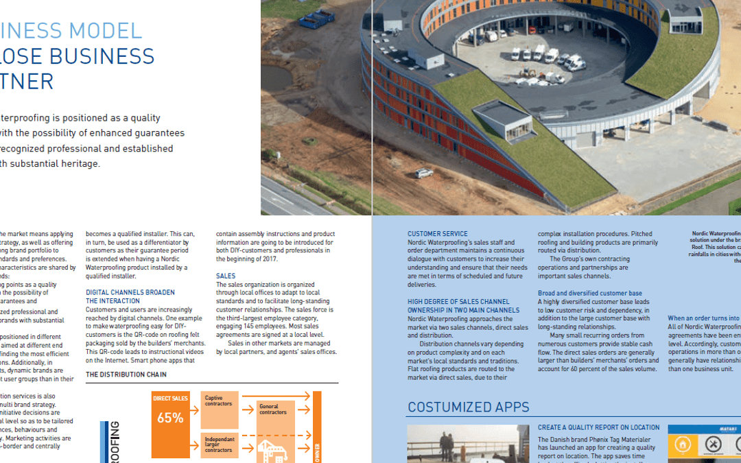 Nordic Waterproofing Årsredovisning 2016
