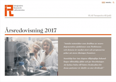 IRLAB Årsredovisning 2017